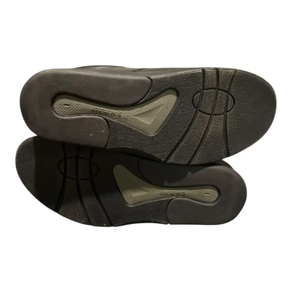 P. W. Minor Canfield 16831 Natural Strap Shoes Ortho Black Men's Size 11.5 2W